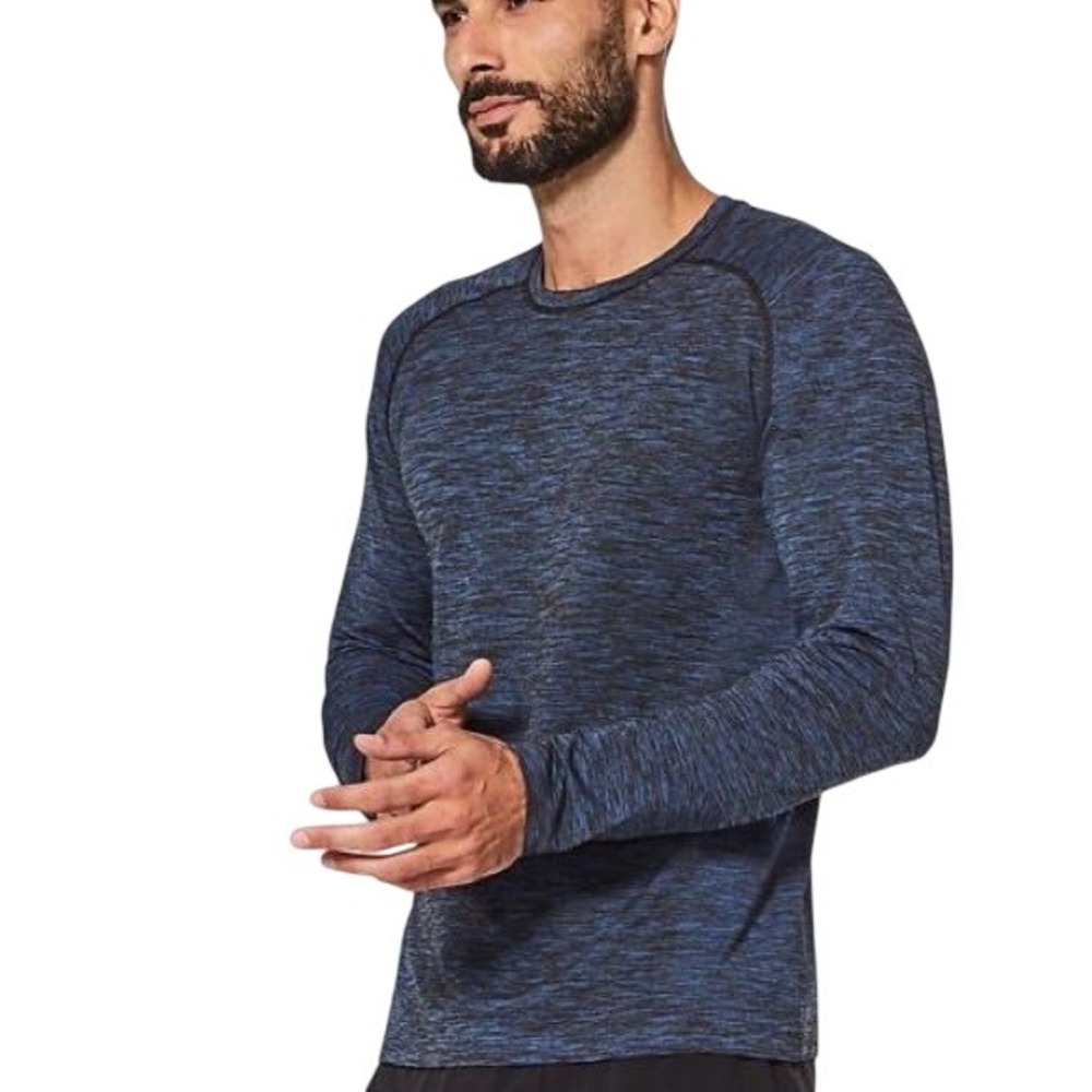 Lululemon Metal vent Long Sleeve AthleticBlue Heathered Size XXL